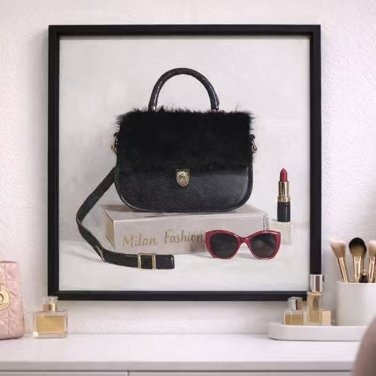 Textured Handbag & Accessories Wall Art