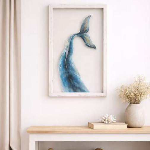 Abstract Ocean Textured Wall Art