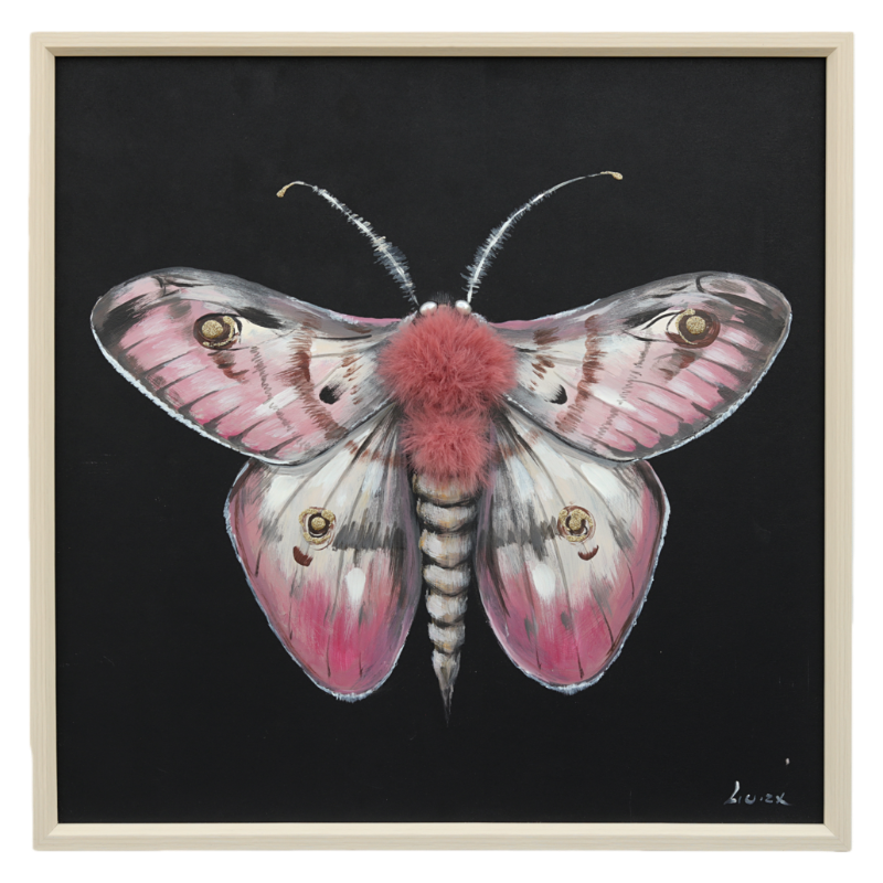 Textured Moth Wall Art
