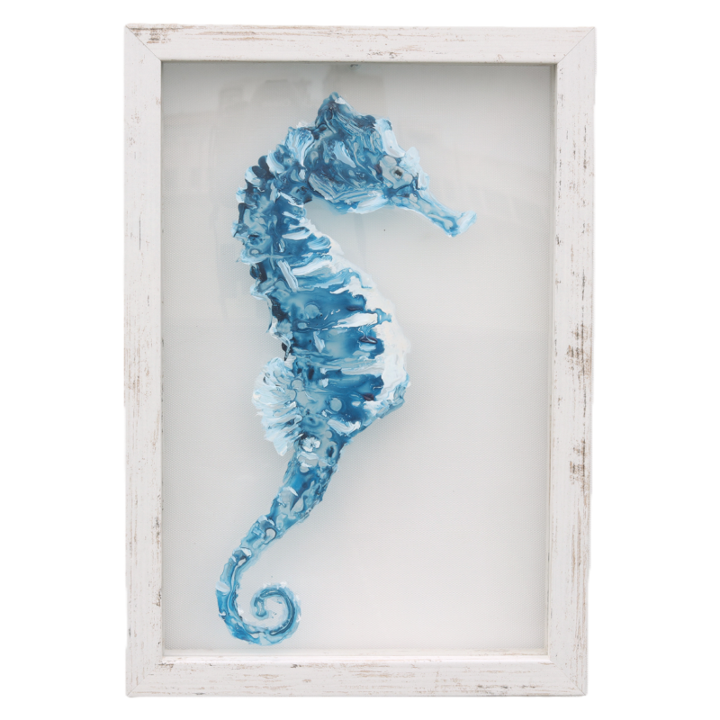 Textured Seahorse Wall Art