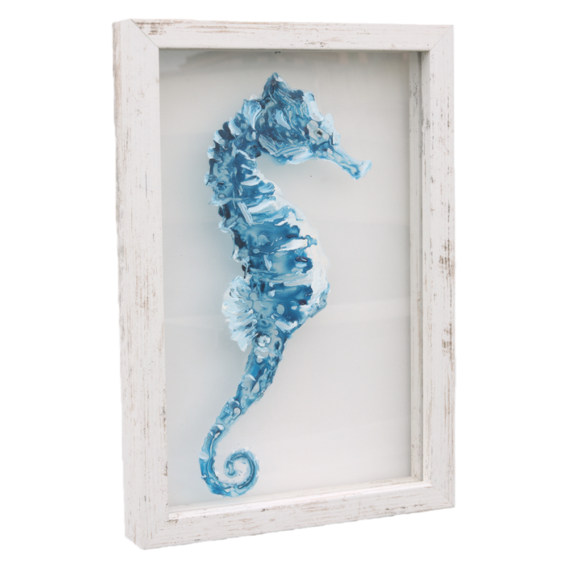 Textured Seahorse Wall Art