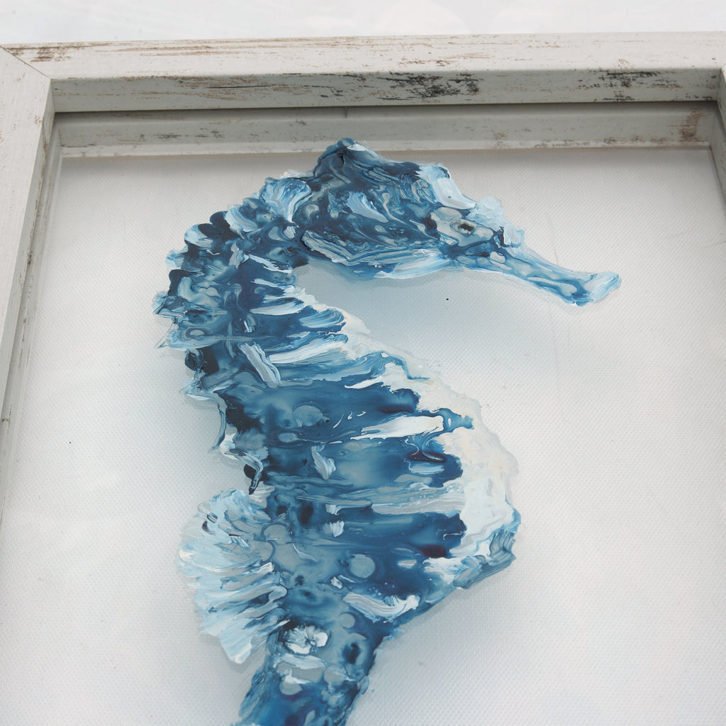 Textured Seahorse Wall Art
