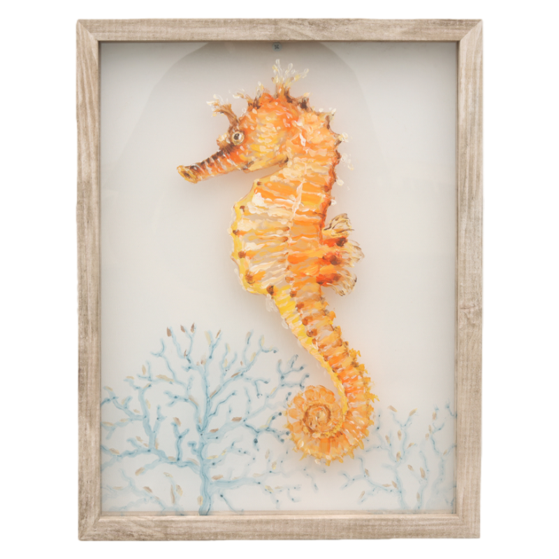 Textured Seahorse Wall Art