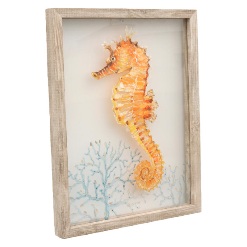 Textured Seahorse Wall Art
