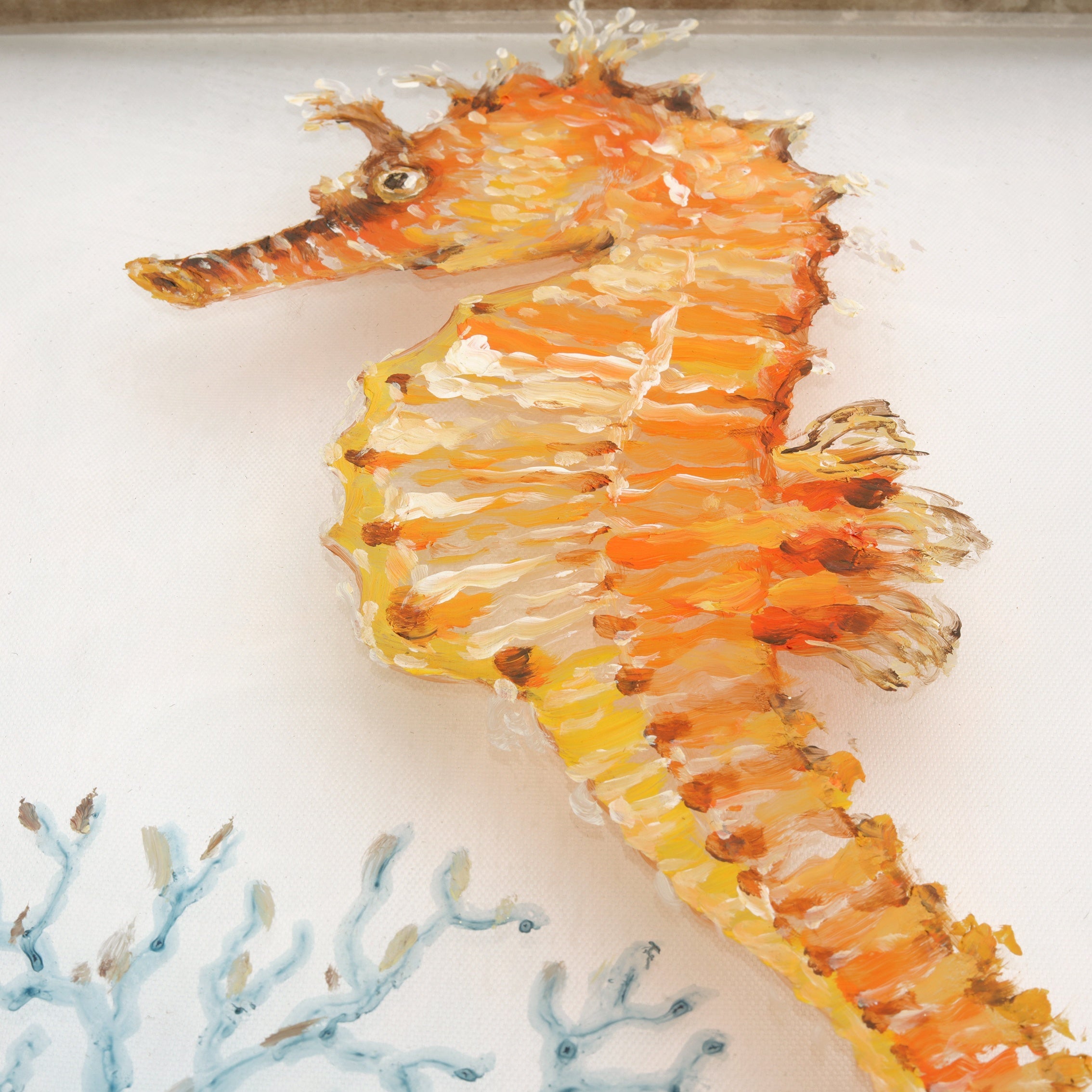 Textured Seahorse Wall Art