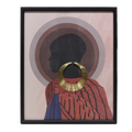 Textured Female Silhouette Wall Art
