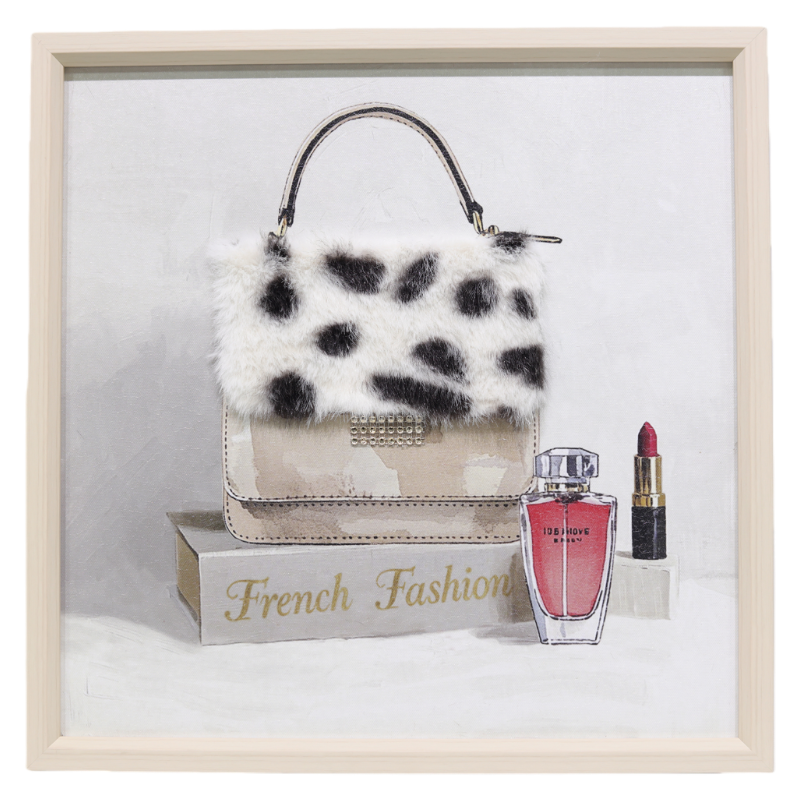 Textured Handbag & Perfume Wall Art