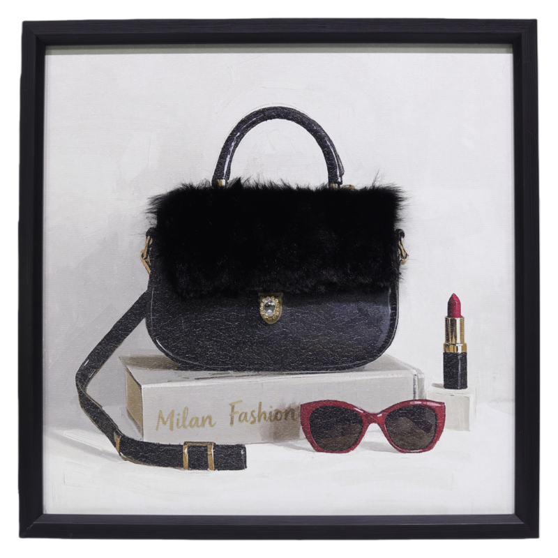 Textured Handbag & Accessories Wall Art